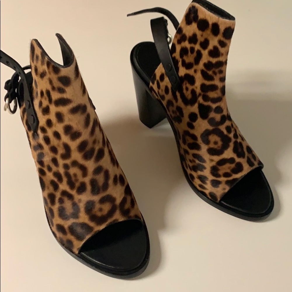 NWT Rag & Bone Calf Hair Leopard Open Toe … - Picture 9 of 16
